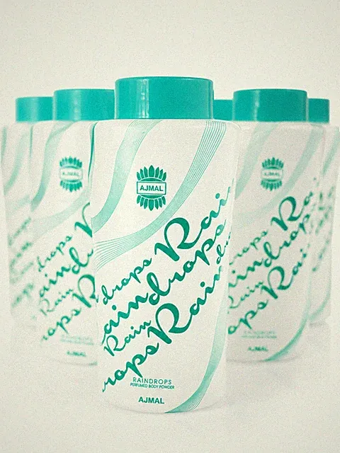 AJMAL Rain Drops Perfumed Body Powder 100 g, IMPORTED UAE