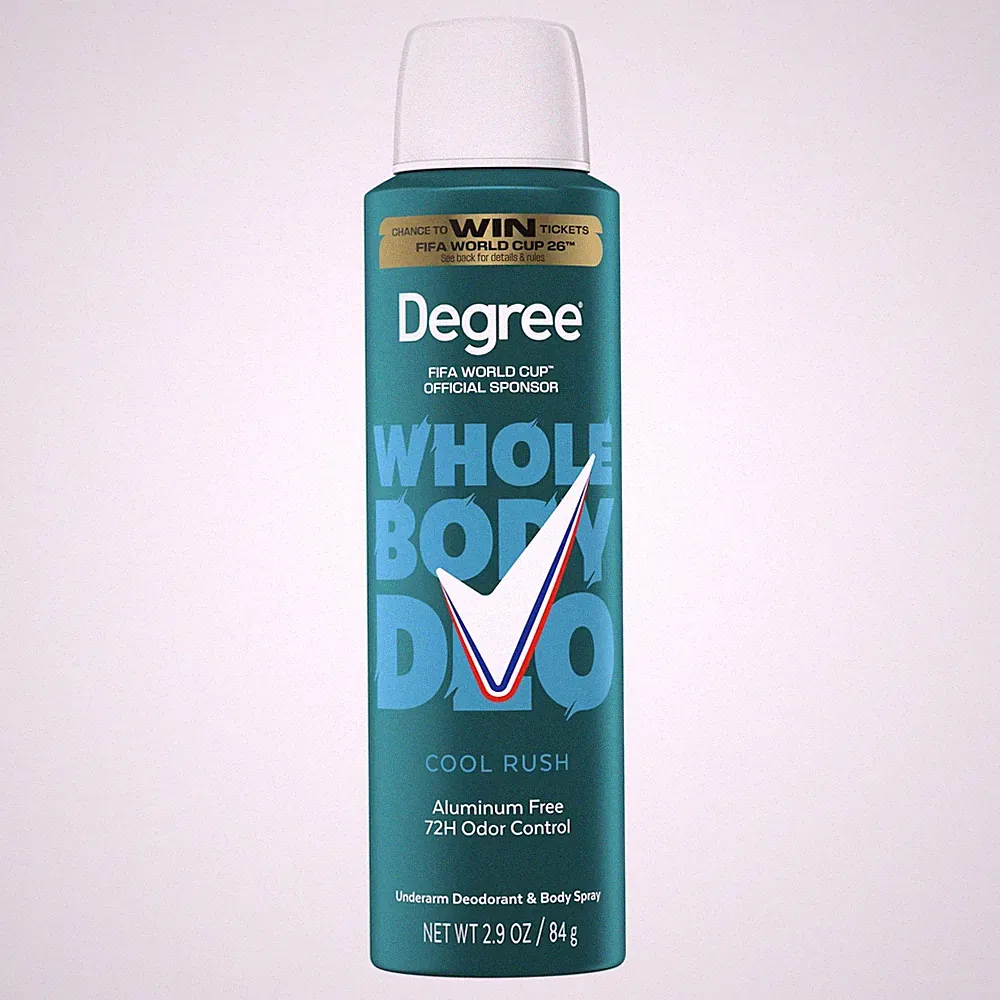 Degree Men Whole Body Deodorant Cool Rush Scent 2.9 Ounce (Pack of 1), Blue