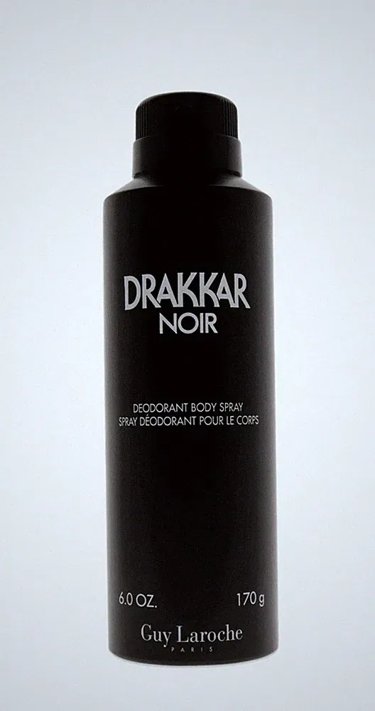 DRAKKAR NOIR by Guy Laroche for Men DEODORANT BODY SPRAY 6 oz Brand New
