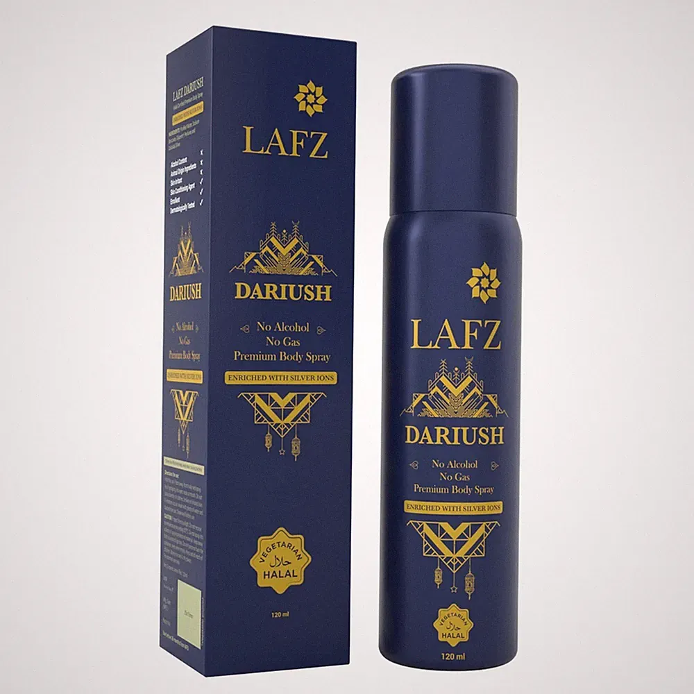 LAFZ Dariush No Alcohol No Gas Premium contrated Body Spray perfume 120ml unisex