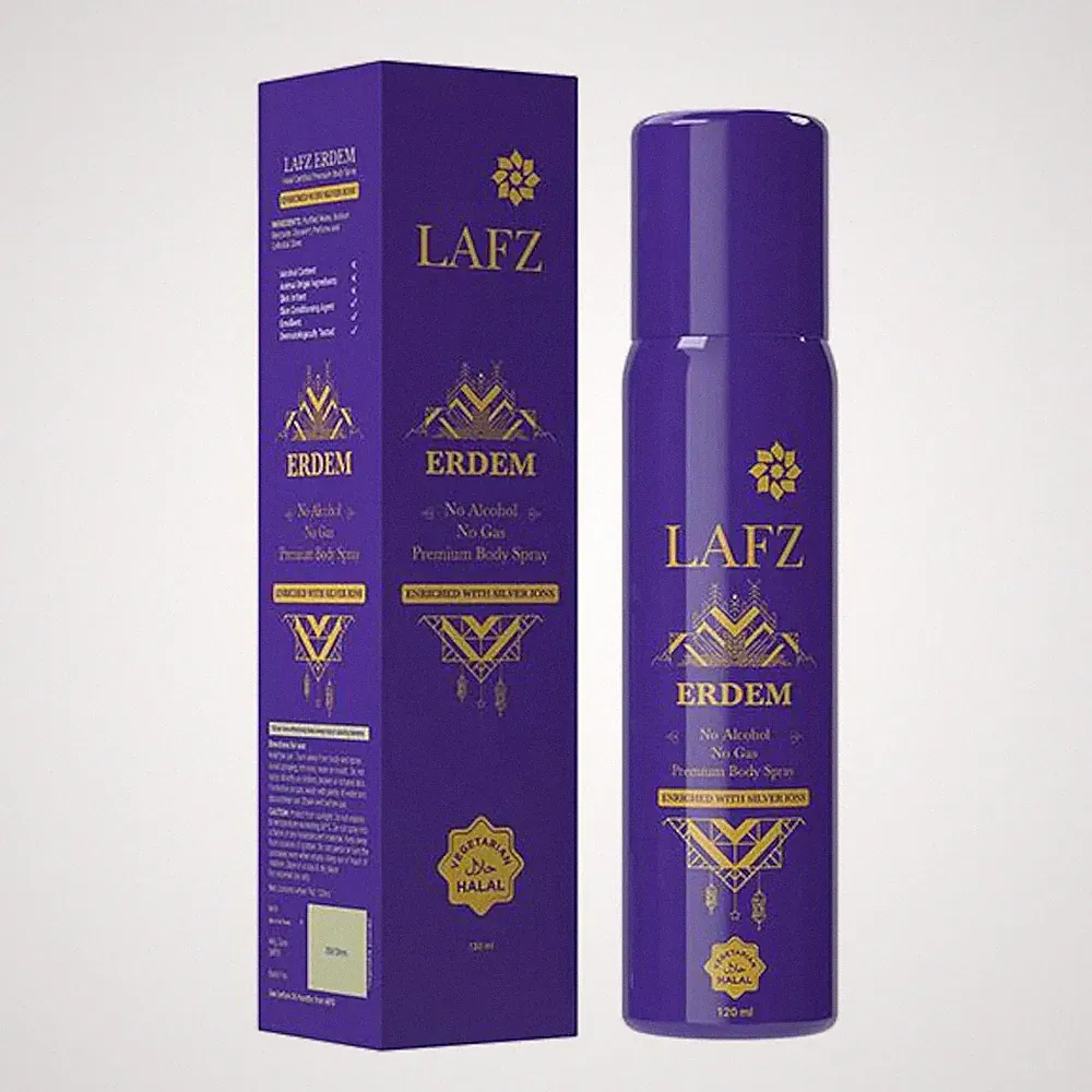 LAFZ Erdem No Alcohol No Gas Premium contrated Body Spray perfume 120ml unisex