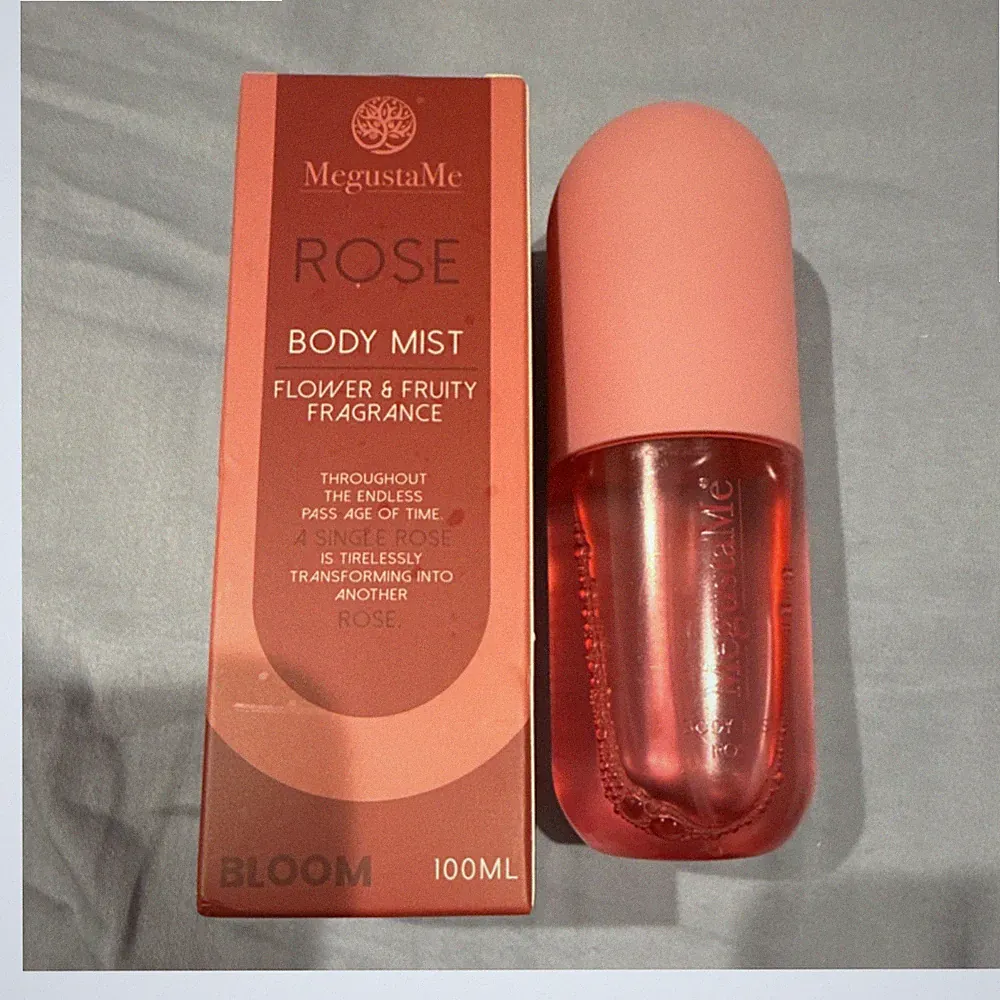 MegustaMe Rose Body Mist 100ml Flower Fruity Scent Unisex Regular Size