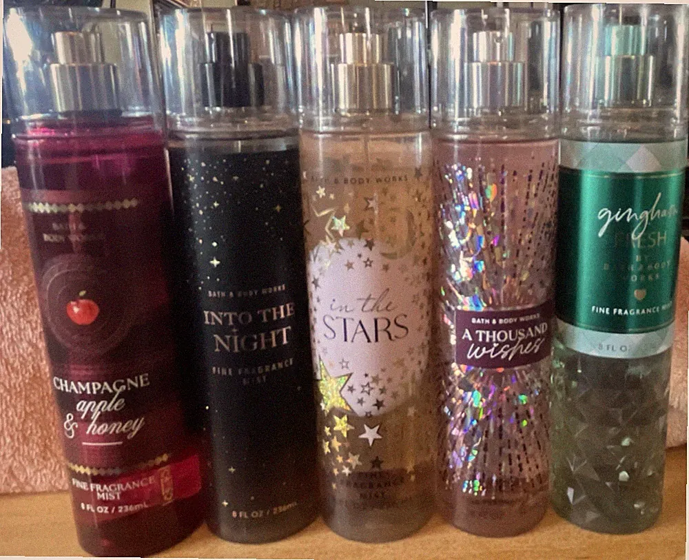 NEW LOT OF Bath & Body Works Fine Fragrance Body Mist by Body Spray Lot 5