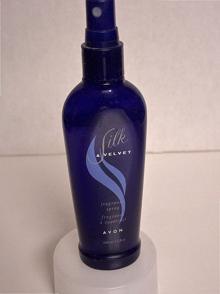 Preowned Avon Silk & Velvet Fragrance body Spray - 3.4 fl Oz No Lid